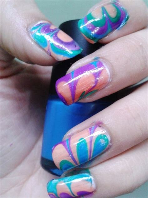 Easy Water Marble Nail Art Technique Bellatory