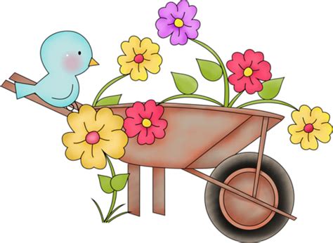 Wheelbarrow With Flowers Clipart 20 Free Cliparts Download Images On