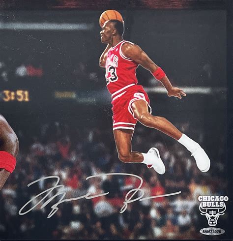 Lot Detail Michael Jordan Signed 88 Slam Dunk Shadow Box Collection