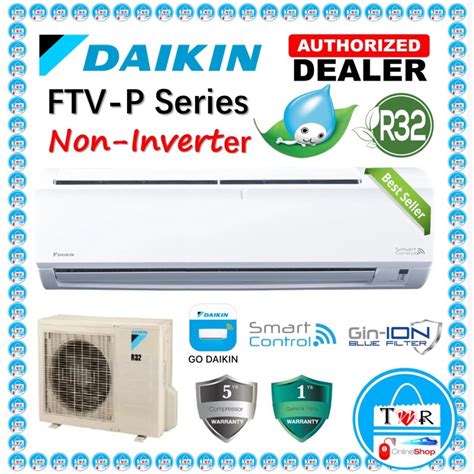 Daikin 2 0hp FTV50PB 2 5hp FTV60PB R32 Non Inverter Built In WIFI Air