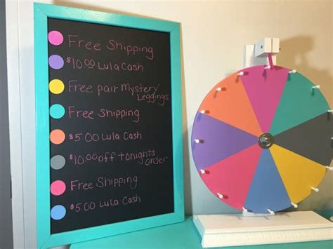 There Is A Colorful Wheel Next To A Blackboard With Writing On It That