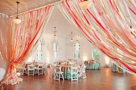 Thousands of colorful paper butterflies hung over a custom dance floor for this stunning daytime wedding, explains leahy, of this beautiful installation by sillapere. How to Decorate with Crepe Paper Streamers - Pretty Little ...