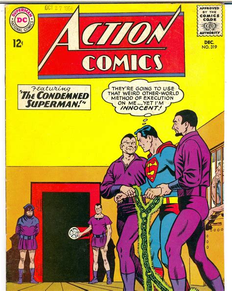 Crazy Comic Covers Action Comics 319 The Condemned Superman