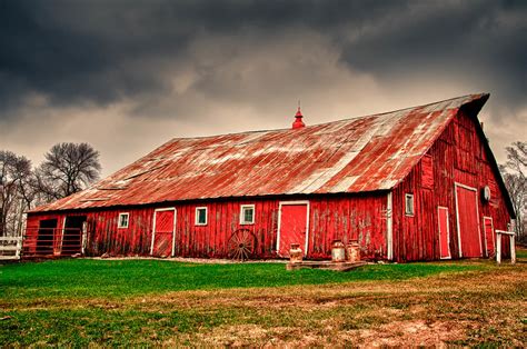 Red Barn Near Blakeley Mn Susanne Von Schroeder Flickr