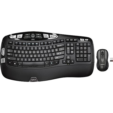 Logitech Mk550 Wireless Desktop Wave Keyboard And Mouse Combo Black