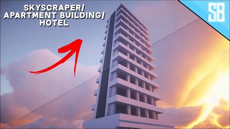 Minecraft Lets Build Hotel Tower Apartment Building How To Build
