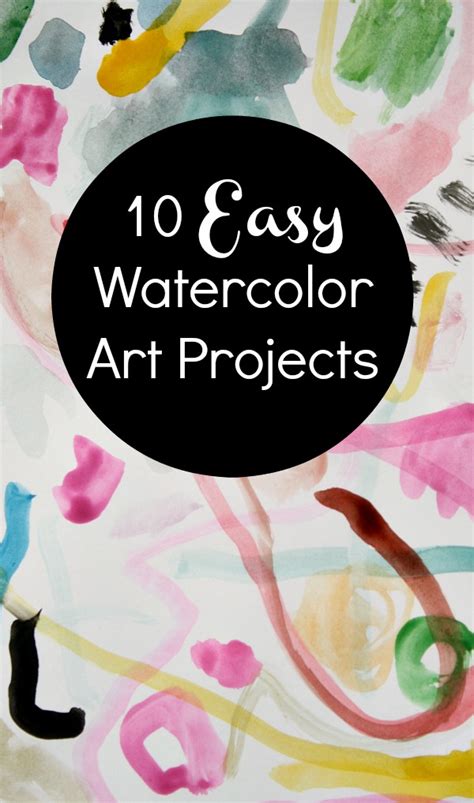 Art Projects Using Only Watercolors And A Marker