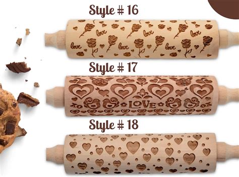 Embossing Rolling Pins Laser Engraved Rolling Pin Embossed Etsy