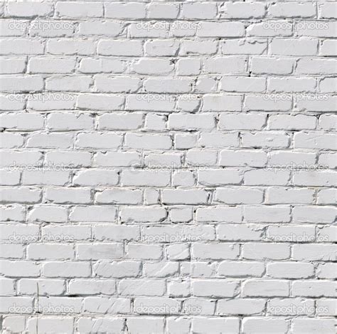 An Old White Brick Wall Textured With Paint