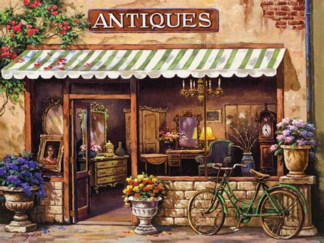 Antique Shop Mural By Sung Kim Murals Your Way Murals Your Way
