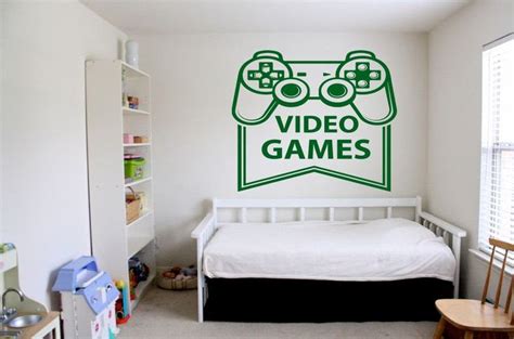 Game Room Decor Game Wall Decal Video Game Vinyl Gamer Room Etsy