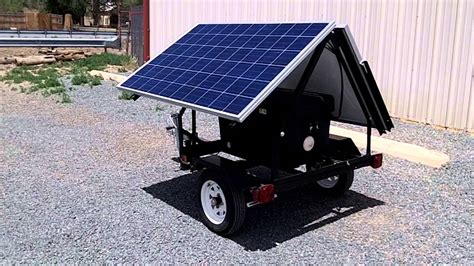 Portable Trailer Mounted Solar System Youtube