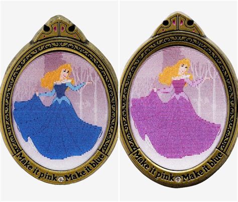 Sleeping Beauty Aurora Dress Lenticular Hot Topic Disney Pin Disney