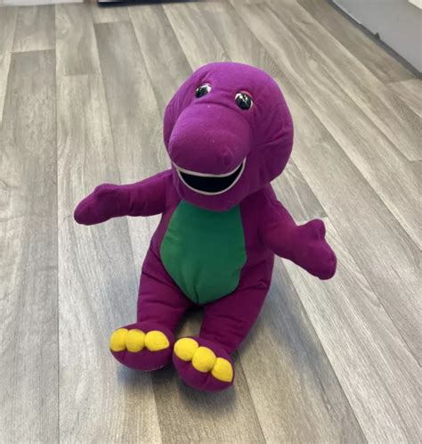 BARNEY THE PURPLE Dinosaur Talking Soft Plush Toy Playskool Hasbro 1998