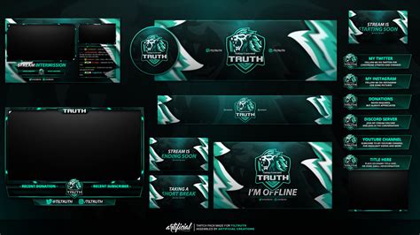 Twitch Livestream Packs On Behance Youtube Design Twitch Streaming