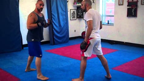 Mma Boxing Combination To The Double Leg Takedown Youtube