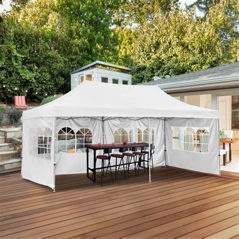 Extension and sidewall kit for canopy is rated 4.0 out of 5 by 4. Ainfox 10x20 Ft Canopy Wedding Party Pop up Tent Heavy ...