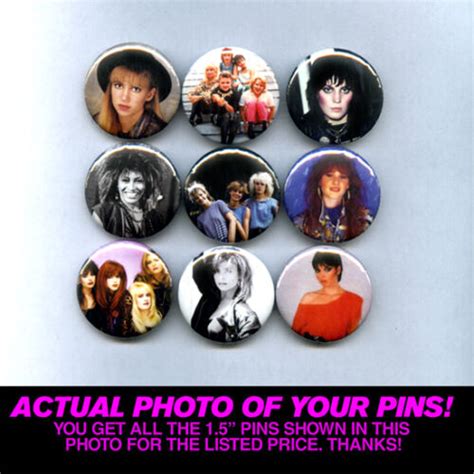 80s Ladies W Joan Jett Debbie Gibson Tiffany Tina And More 15 Pins