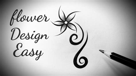 Learn the essential steps for turning your sketch into digital art with this detailed guide. how to draw a flower design easy on paper step by step ...