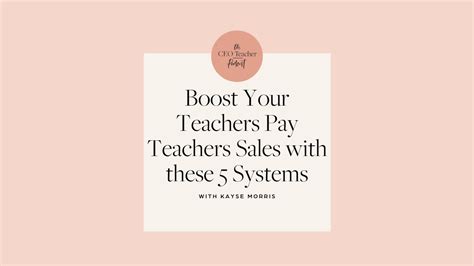 Boost Your Teachers Pay Teachers Sales With These 5 Systems · Kayse Morris