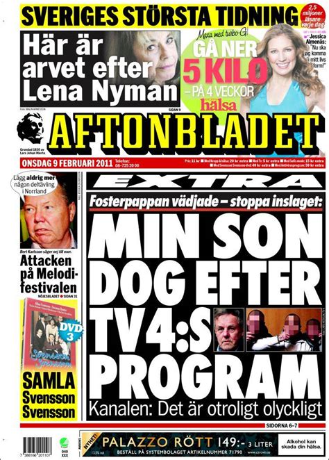Newspaper Aftonbladet (Sweden). Newspapers in Sweden ...