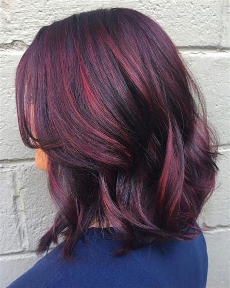 Deep Red Balayage Hairstyle Ombrehairstyles2019 Short Bright Red Hair