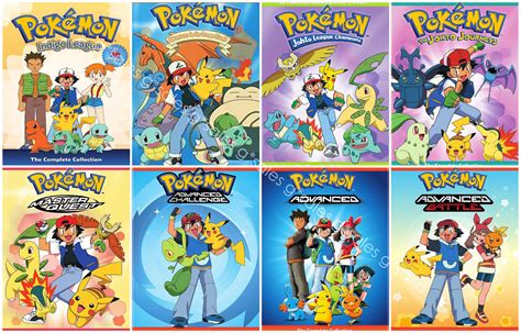 pokemon anime tv series complete seasons 1 8 1 2 3 4 5 6 7 8 new dvd set ebay