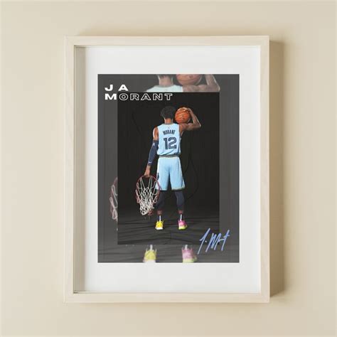 New Minamilist Print Of Ja Morant Nba Basketball Poster Print Great