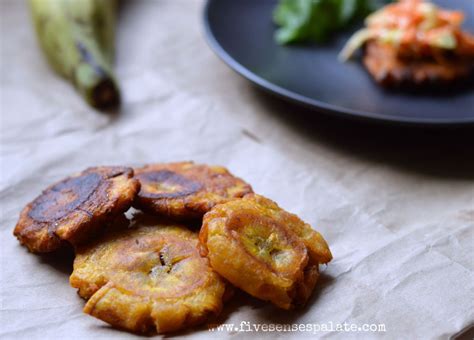 Tostones Fried Green Plantain Five Senses Palate
