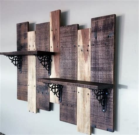 Set the cabinet in the wall and level it. DIY Upcycled Pallet Shelf Idea | Pallet Furniture Plans
