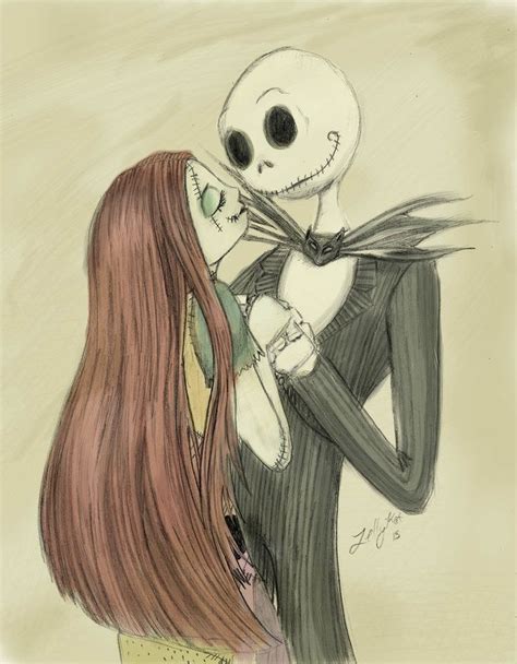 Jack And Sally Drawings Heart Drawing Jack And Sally