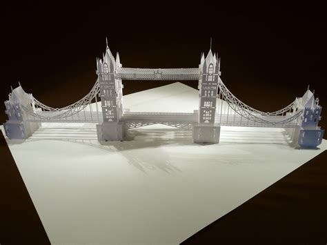 The London Tower Bridge Pop Up Origami Architecture Kirigami