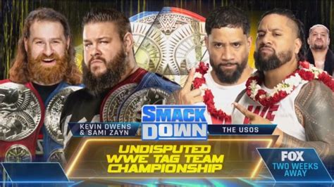 Undisputed WWE Tag Team Title Match Set For 4 28 WWE SmackDown