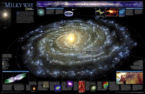 The Milky Way Poster Milky Way Map Milky Way Galaxy Cosmos Galaxy