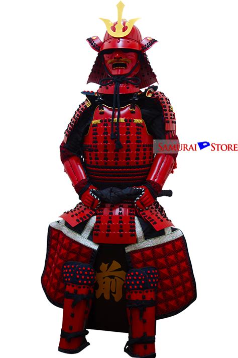 L004 Red Iyozane Samurai Armor Samurai Store International