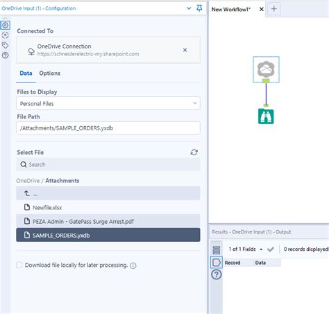 Cannot Input A Yxdb File On Onedrive Input Tool Alteryx Community