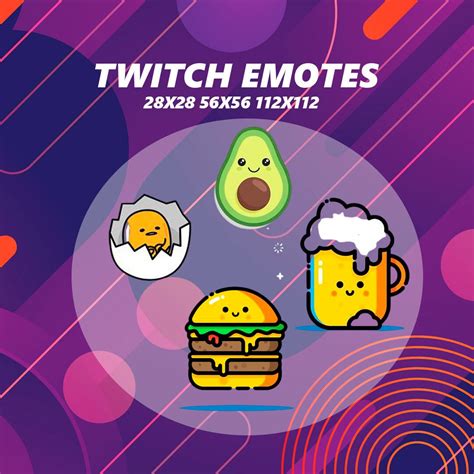 Essen Twitch Emotes Twitch Emotes Discord Niedlich Benutzerdefinierte