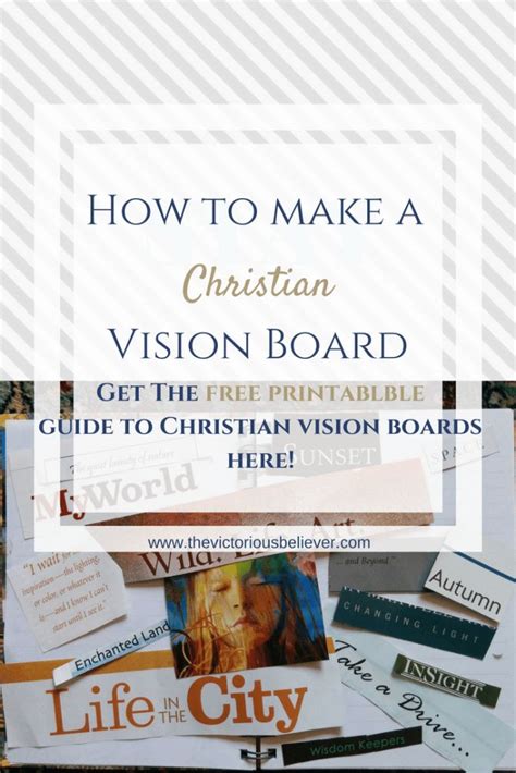 How To Make A Christian Vision Board Christian Vision Board Vision Board Book Prayer Vision