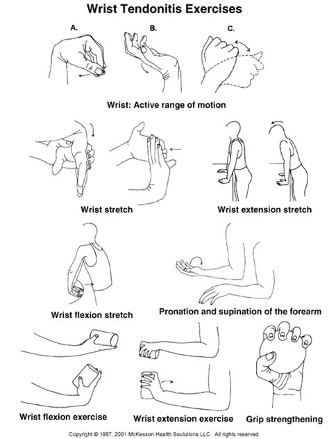 Wrist Exercises With Images Wrist Exercises Hand Therapy Exercises Physical Therapy Exercises