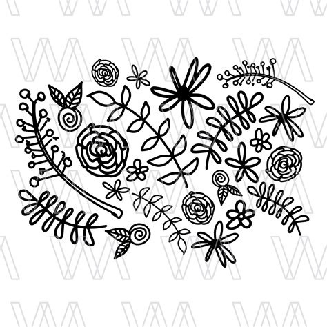 Floral Pattern SVG Instant Download File SVG for Cricut - Etsy