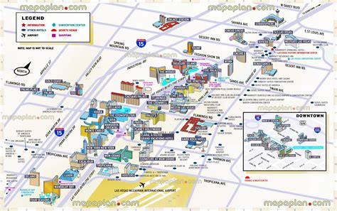 Map Of Las Vegas Strip Map Vegas Strip United States Of America