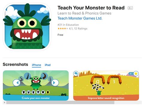 Teach Your Monster To Read Phonics And Reading Game Nz