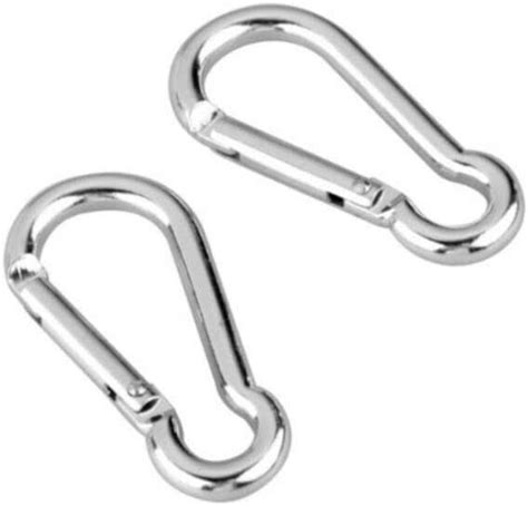 10 Pcs 32 Bungee Cords 3 Zinc Galvanized Steel Carabiner Hooks 10mm