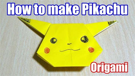 How To Make Pikachu Origami The Art Of Folding Paper Pokemon Go
