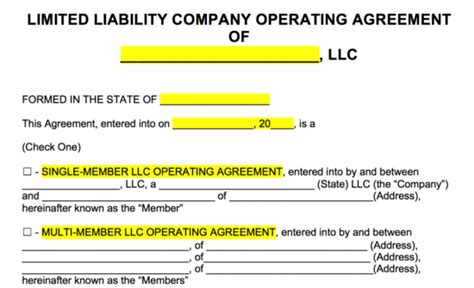 It is not a requirement in most states, but will be required by financial institutions when opening bank accounts and if the company is to ever receive a loan. Free LLC Operating Agreement Template | Sample - PDF ...