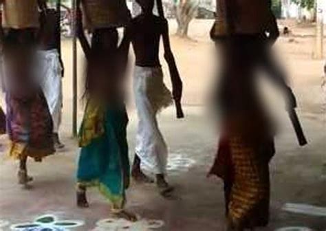Topless Minor Girls With Jewellery Adorning Necks In Madurai Temple Collector Forms Panel To