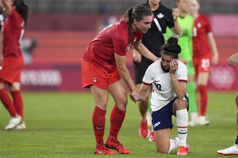 us women s soccer team upset by canada 1 0 at tokyo olympics