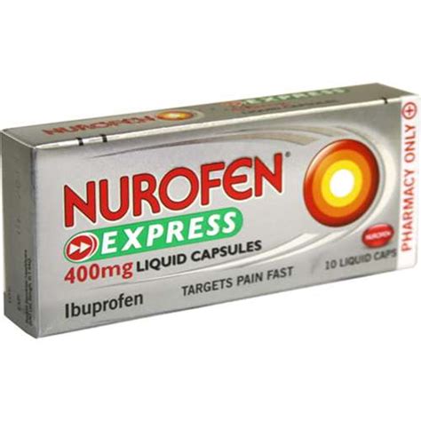 Nurofen Express Liquid Capsules 400mg 10 Uk Buy