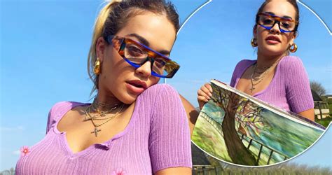 Rita Ora Puts On An Eye Popping Display As She Goes Braless While Soaking Up The Sun In Her