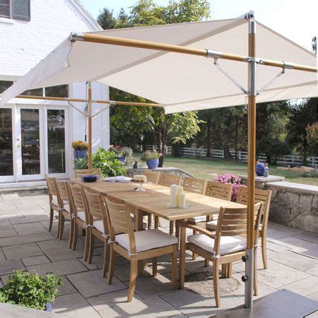 The angle of the sun makes it hard to sit under the canopy many times. Outdoor shade canopy - Wow this is perfect. Too bad it's ...